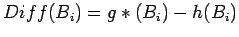 $Diff(B_i)=g*(B_i)-h(B_i)$
