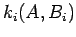 $k_i(A,B_i)$