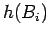 $h(B_i)$