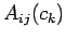 $A_{ij}(c_k)$