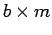 $b \times m$