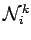 ${\cal N}_i^k$