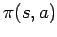 $\pi(s,a)$