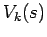 $V_{k}(s)$