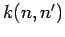 $k(n,n')$
