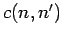 $c(n,n')$